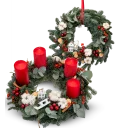 Christmas set of wreaths